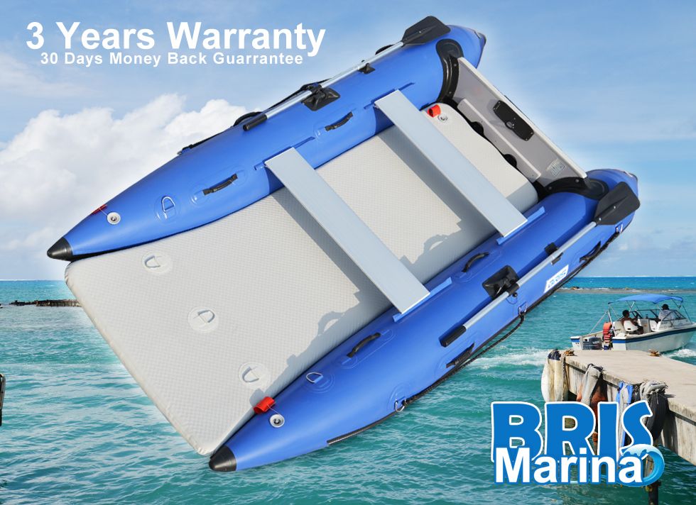 BRIS 11 ft Inflatable Catamaran Inflatable Boat Dinghy Mini Cat Boat